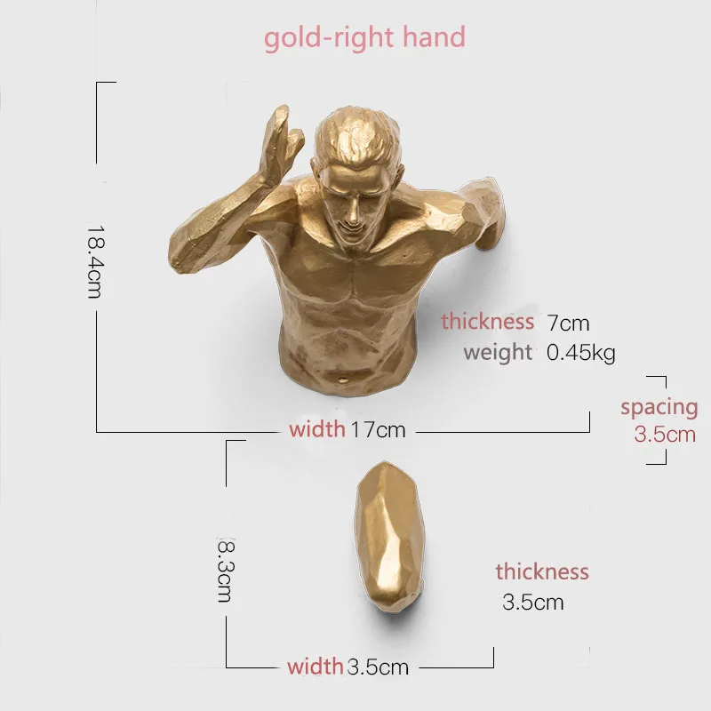 3D Industrial Style Running Sculpture Resin Living Room Background Home Decoration Wall Hanging Run Figure Statue Sports Figures