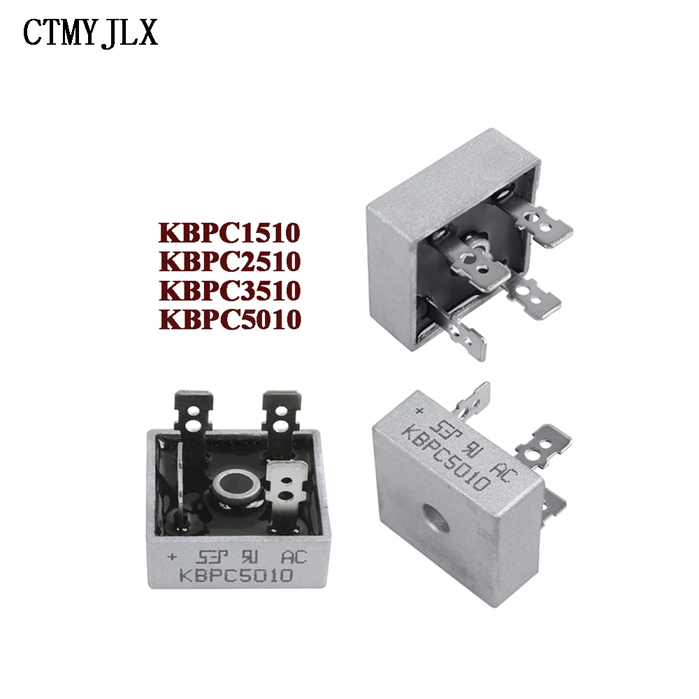 

50 шт./коробка, диодный мост KBPC5010 KBPC3510 KBPC2510 KBPC1510 50A 35A 25A 15A 1000V