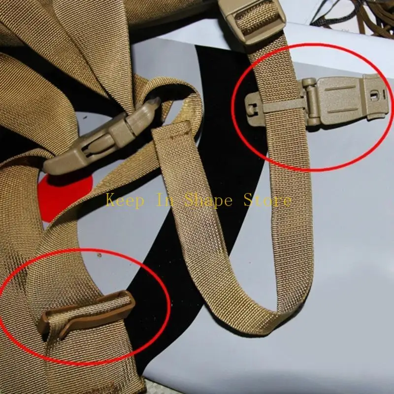 U1JC 2Pcs Webbing Backpack Buckle Clip Backpack Strap Management Clip for Webbing