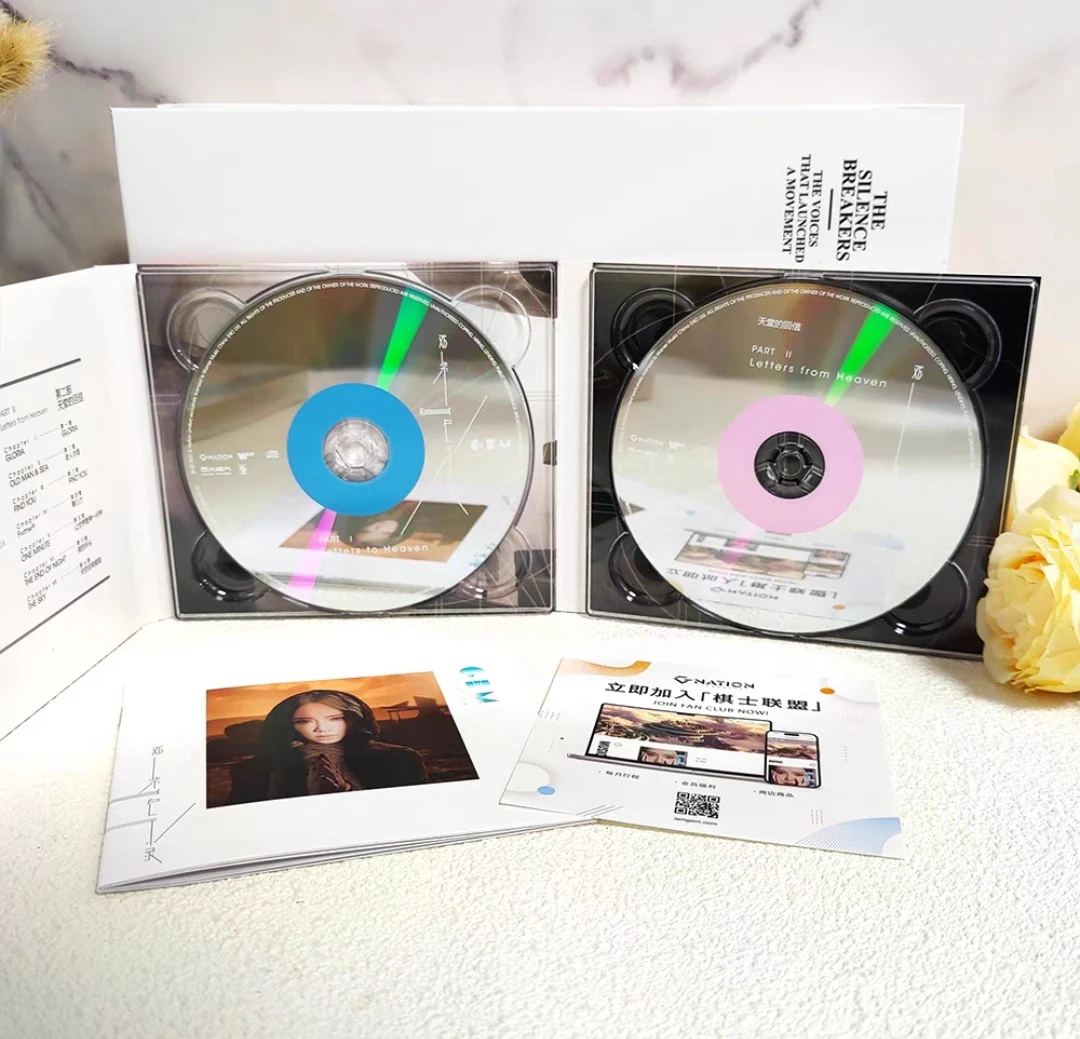 أدوات تعلم الموسيقى الصينية قرص مضغوط أصلي موسيقى البوب الصينية أغنية المغني G.E.M Gloria Deng Ziqi ألبوم 2 CD مجموعة كتب غنائية