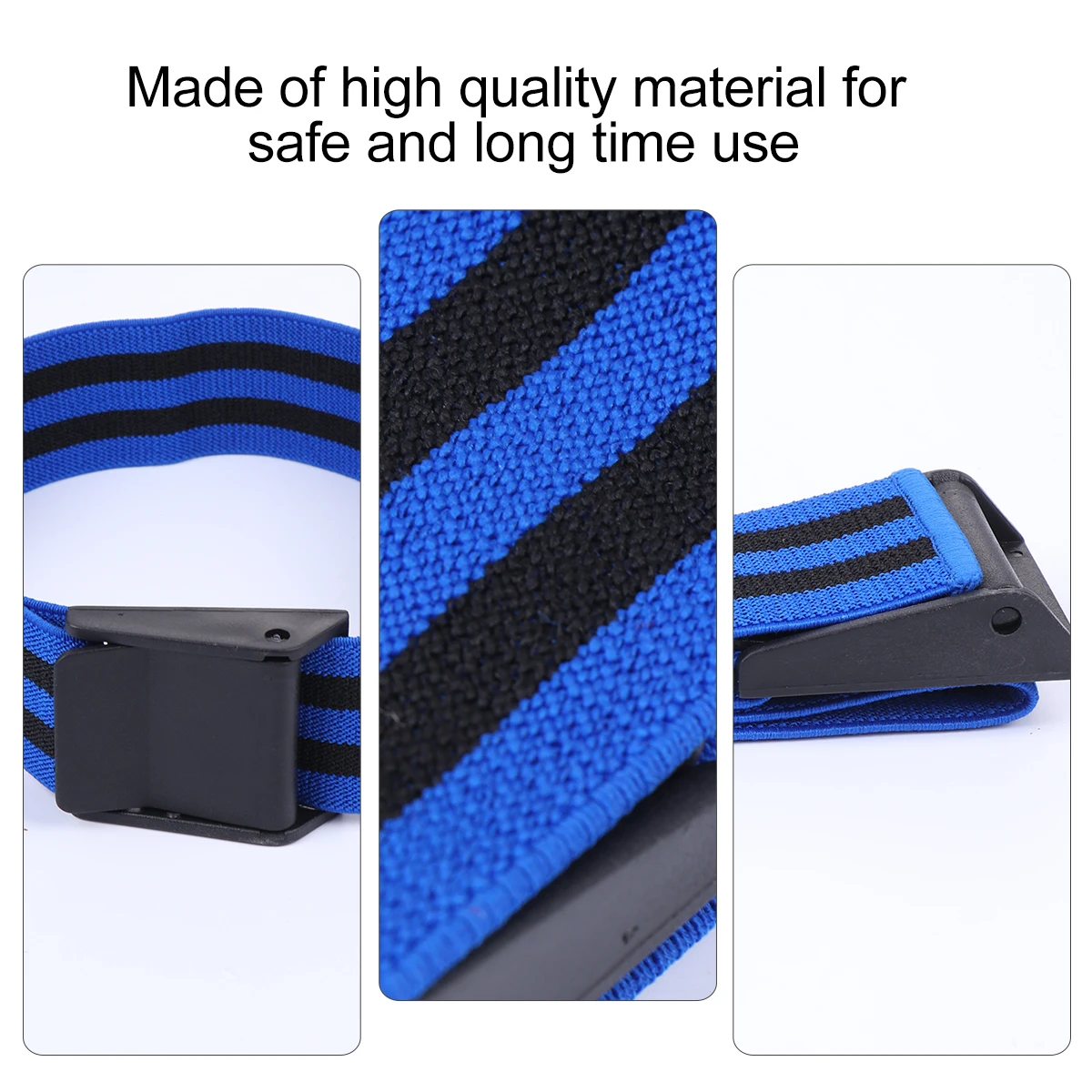 2pcs Training Bands Fitness Blood Flow Restriction Arm Pulley Occlusion Blue Man Lightweight Workouts Gifts