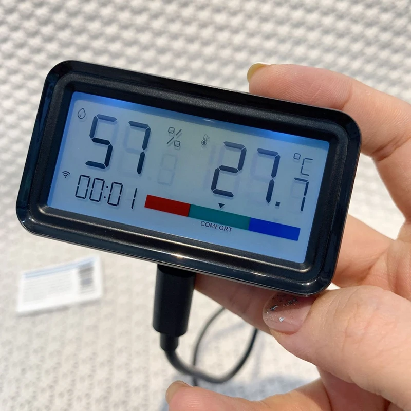 Tuya Smart Wifi Temperature And Humidity Sensor Wireless Thermometer Hygrometer With LCD Home Remote Linkage Alarm