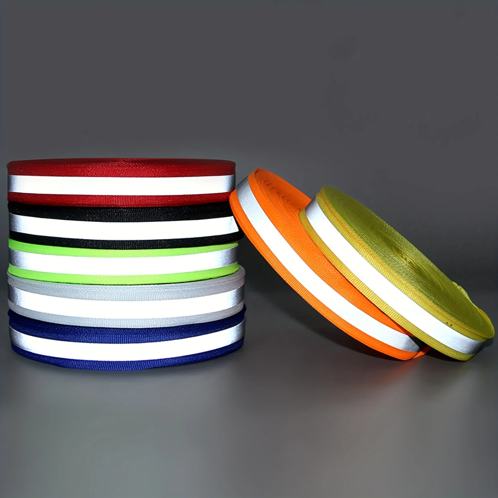 1Pc 5Meters 1Meters High Visibility Reflective Strip for Clothing Raincoats Patchwork Ribbon Fabric Material for Clothes