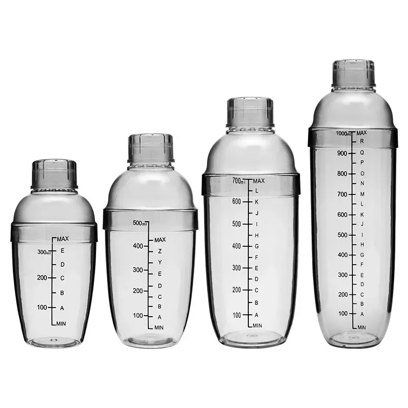 家庭用プラスチック製シェイクカップ,350ml/530ml/700ml/1000ml,飲み物のミルクセーキの形をしたツール