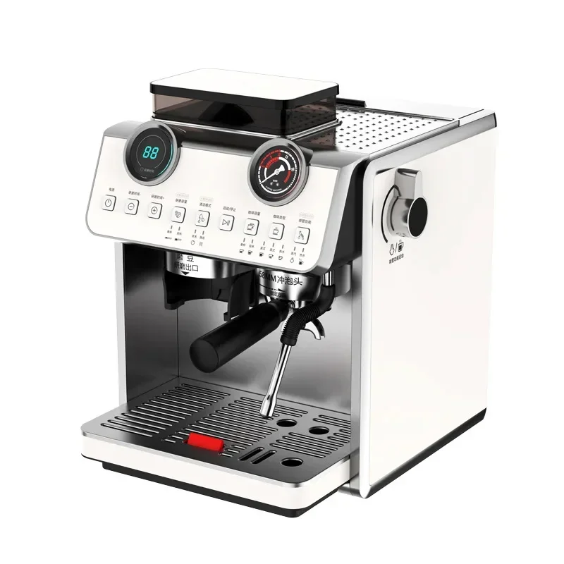 

Double boiler Italian American full semi-automatic coffee machine Small household milk frother machine Grinding machine