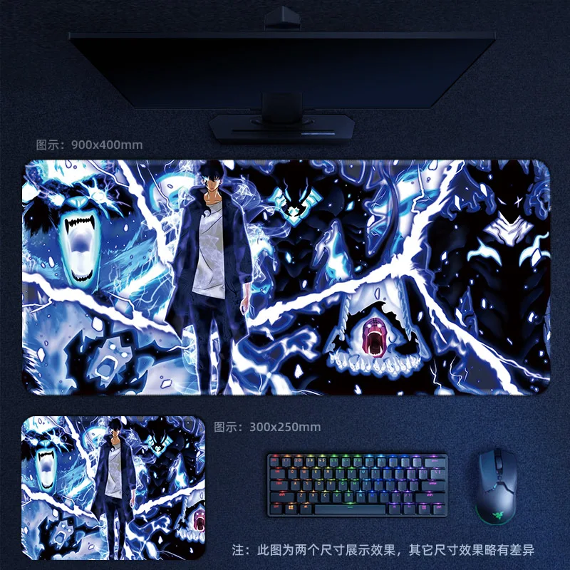 

Solo Leveling Mouse Pad Y2K Fashion Cartoon Anime Printed Computer Desk Decoration Non-slip Mouse Mat Rubber Men Cute Party Gift