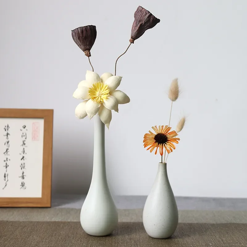 for Jingdezhen Ceramic Vase Retro New Chinese Style Home Ornament Living Room Decoration Dried Flower Arrangement Factory