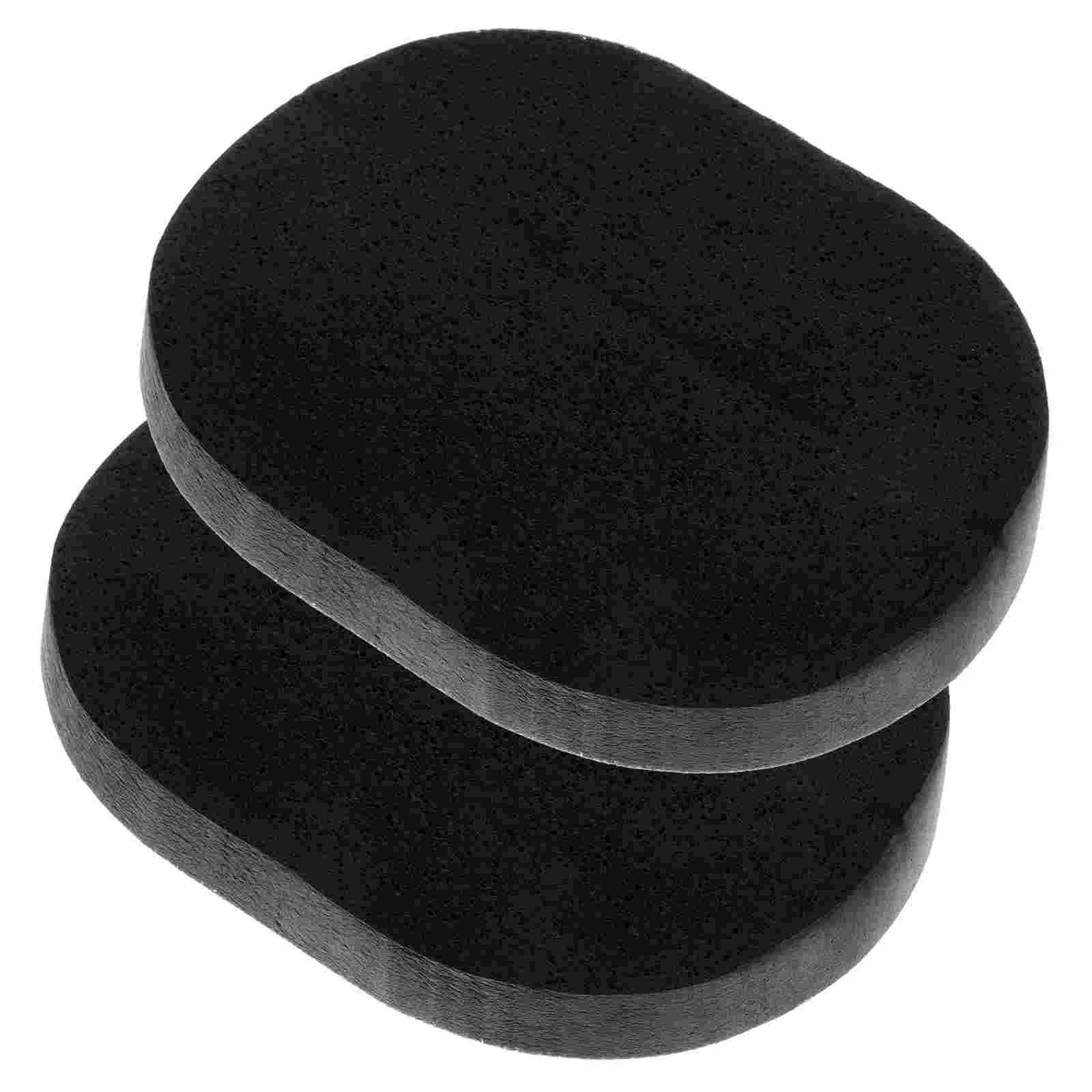 

2pcs Black Facial Cleaning Sponge with Bamboo Charcoal for Skin Cleansing Exfoliating face cleaning sponge