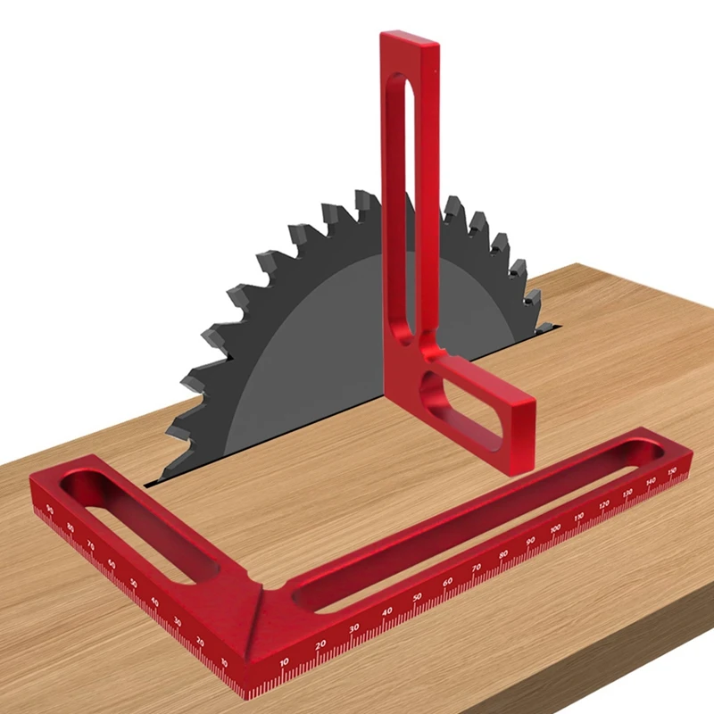 Woodworking Right Angle Ruler Carpenter Square Measuring Ruler 90° Right Angle Calibrator For Wood Work Projects