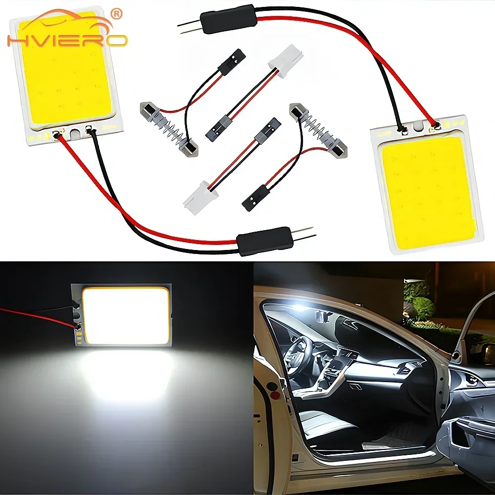 2Pcs T10 W5w 24 36 48SMD Led 12V Reverse License Plate Light Trunk Lamp White Car Auto Interior Parking Bulb Dome Festoon lamp