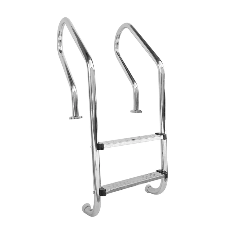 

Swimming pool escalator sewer ladder SF304 stainless steel underwater handrail ladder anti-skid thickened pedal