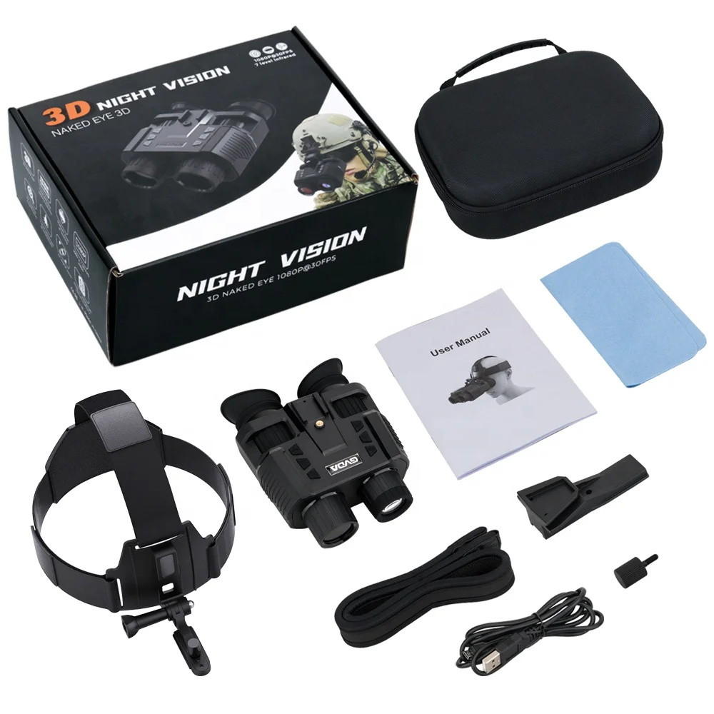 GVDA المهنية الأشعة تحت الحمراء الرقمية مناظير للرؤية الليلية البصريات البصر جبل على رئيس رؤية تلسكوب للصيد اطلاق النار