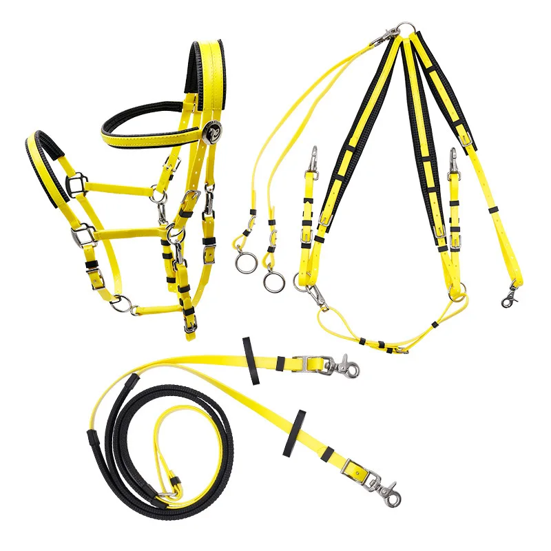 

Custom Made Horse Endurance Full Set in Leather Includes TPU Halters Bridle Style Tack Equipment Drop Shipping Available