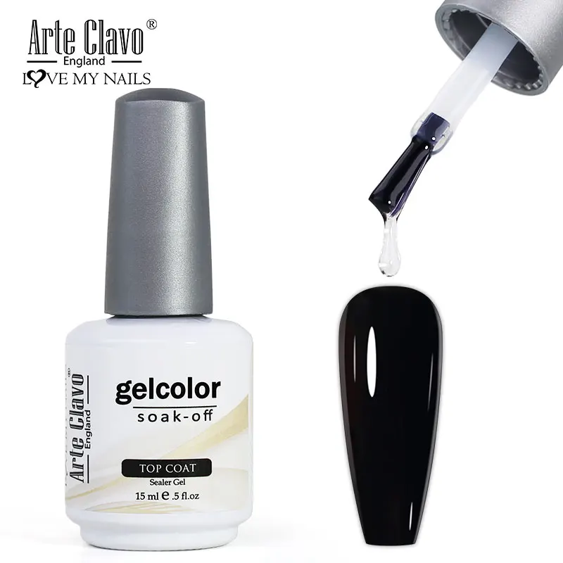 Arte Clavo Top Base Coat Gel Nail Polish Functional Gel Remover Gel UV/LED Lamp Nail Art Polish For Manicure Healthy Nail-Primer