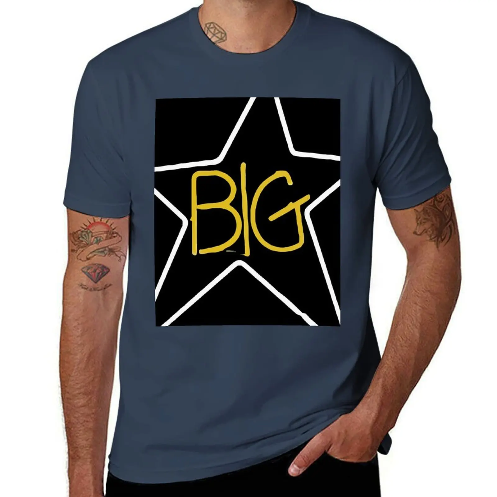 

Men&x27;s Big Star Band Rock Music Classic T-Shirt g man t shirts for men t shirts cotton 100% cotton t shirts man 100% T-Shirt