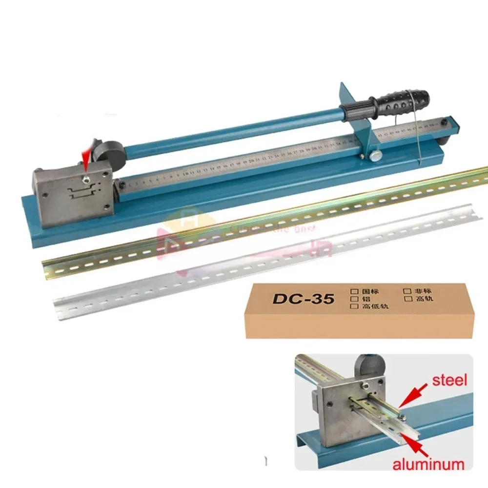 Double Groove Manual Guide Din Rail Cutter for Aluminum Alloy and Steel Rail Cutting Tool Guide Rail Cutter
