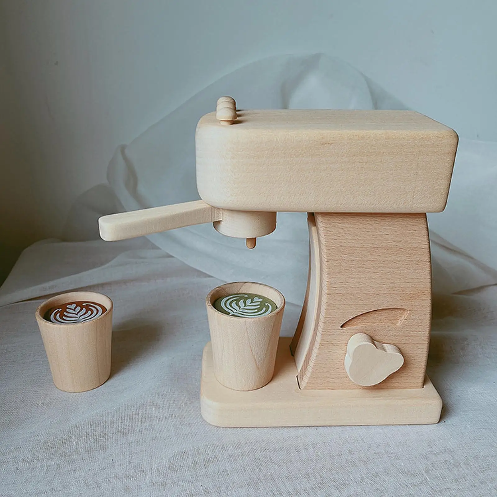 

Wooden Coffee Maker Set Play to Learn Stimulates Imaginative Kids Wooden Toys