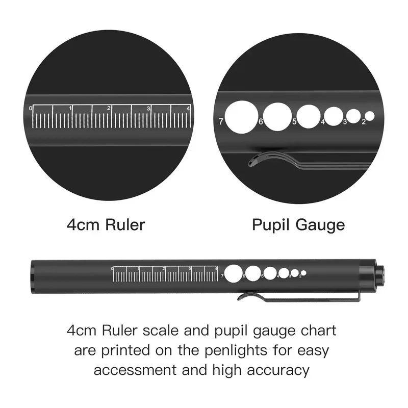 Rechargeable Medical Handy Pen Light Mini Nursing Flashlight LED Torch Lamp With Stainless Steel Clip Pocket Led Flashlight image 4