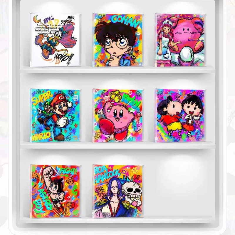 Funnytime Card Kawaii Childhood Dream Journey Crystal Brick Anime Disney Kirby Super Mario Pikachu SpongeBob Collection Cards