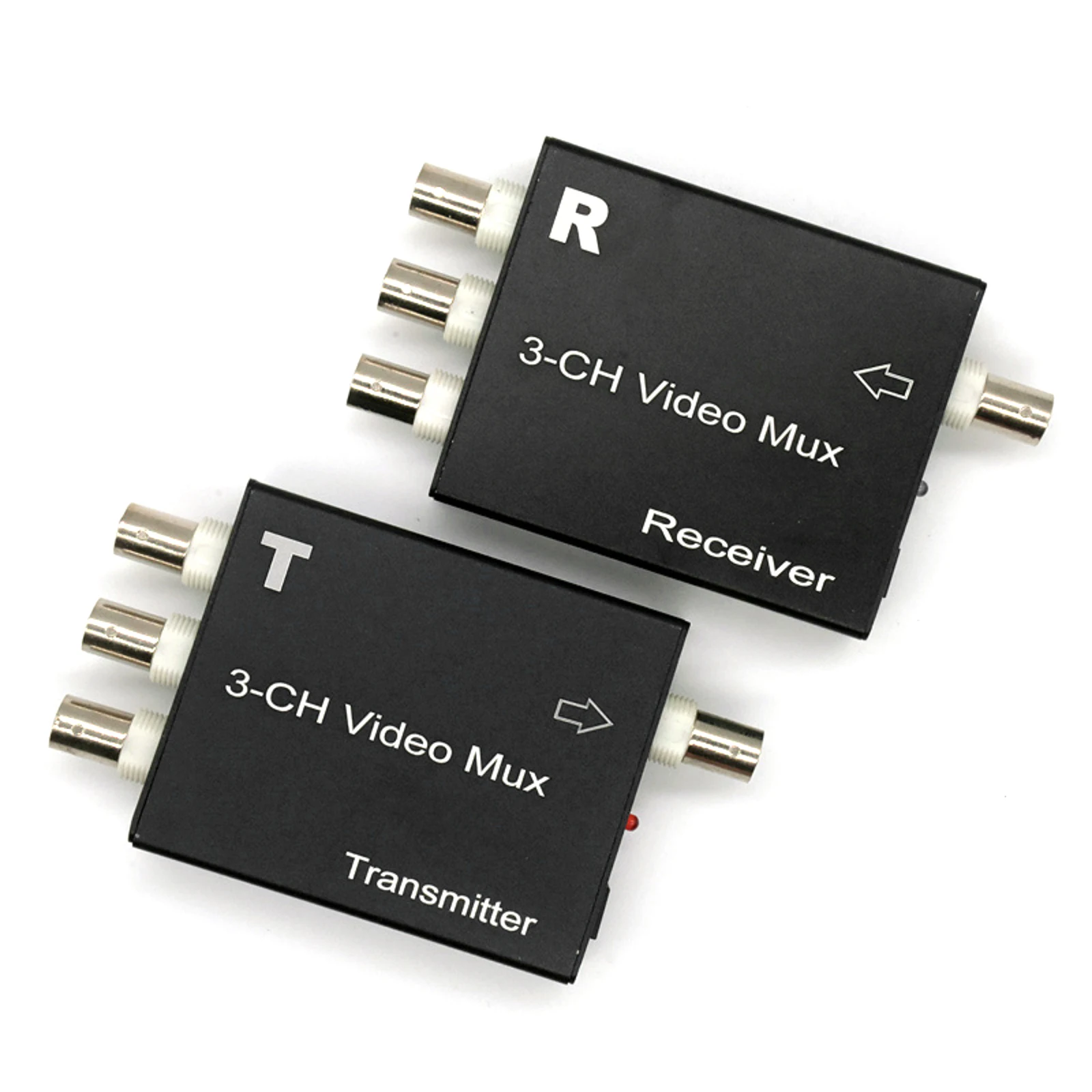 

Analog Camera Extender Kit 3CH over 1 Coax BNC Video Balun Transceiver 75Ω 1Vp-P CCTV Signal Booster Repeater 300m Transmission