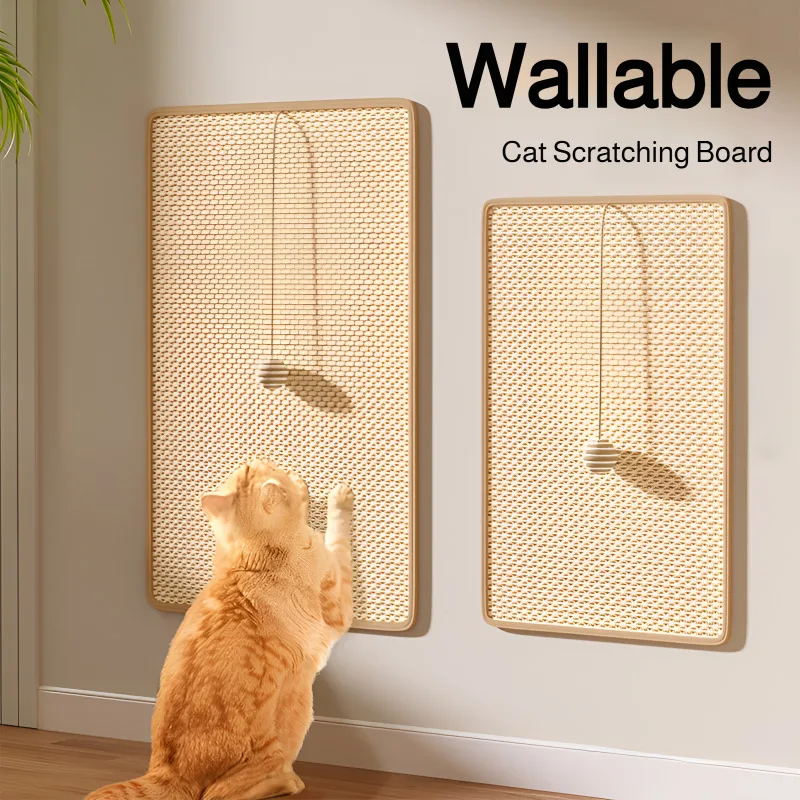Tapis mural en Sisal pour chat, anti-rayures, planche à gratter résistante à l'usure pour l'entraînement des pattes de chat, protection du canapé et des tapis