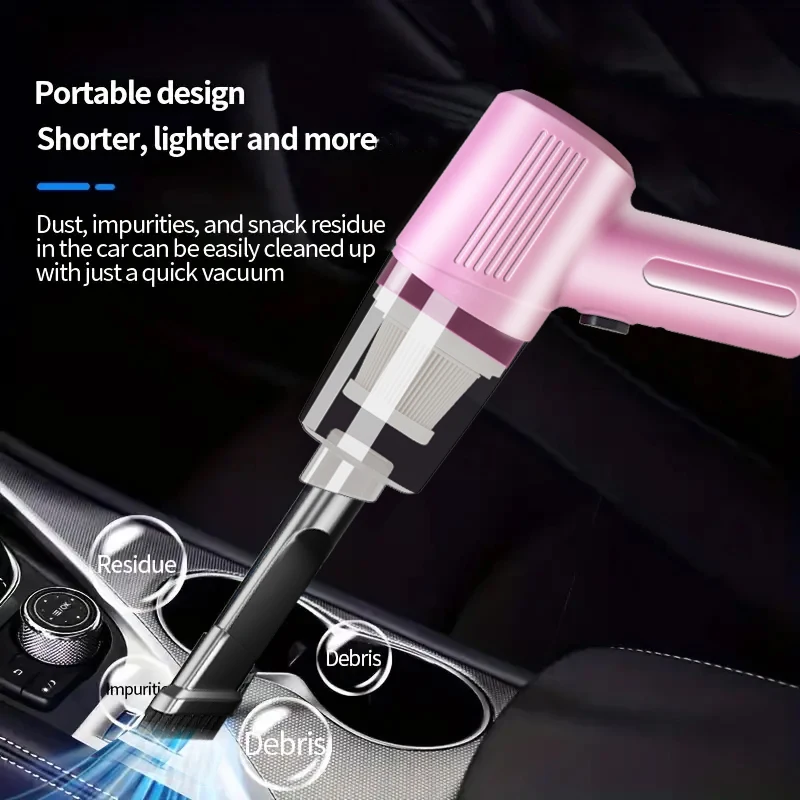 Wireless Portable Cleaning Machine Car Vacuum Cleaner Strong Suction Mini Handheld Vacuum Cleaner for Car and Home Powerful