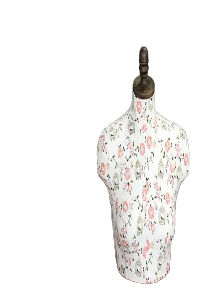 1PC Iron Mesh Female Model Head Mannequin Cover, Wood Cover, Flat Head Cover, Cloth Mannequin Accessories,D096