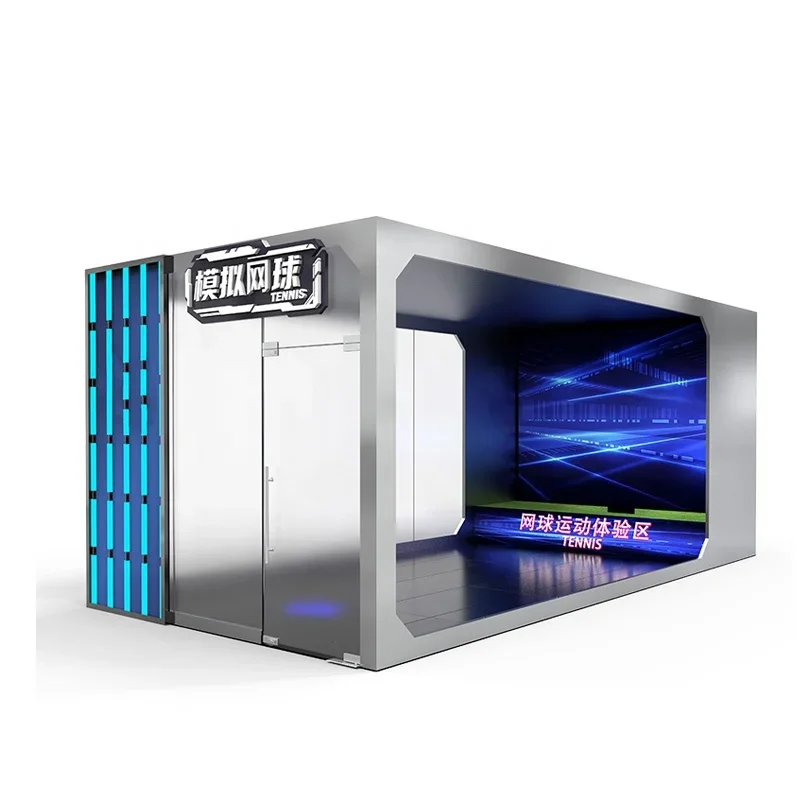 Indoor Simulation Tennis Training Projection Tennis Hall Digital Tennis Equipment Sports Individual Training Competition