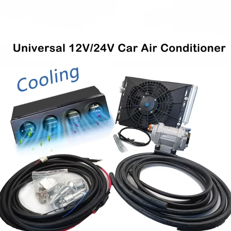 

24V Universal Under Dash Automotive Cooling Seat Air Conditioner AC Unit for Car Tractor Truck Van Caravan