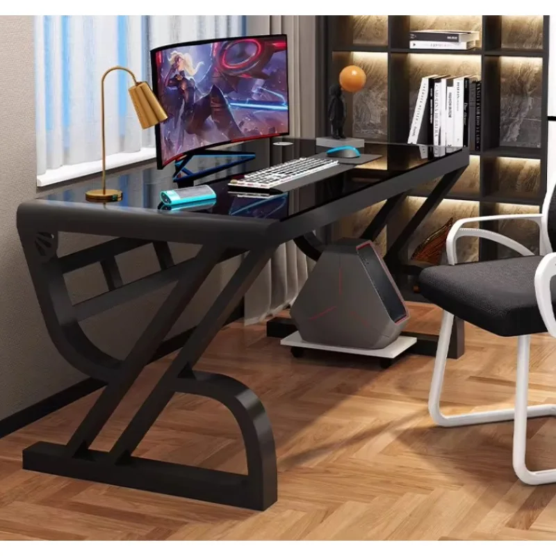 

Простой современный письменный стол из закаленного стекла для дома, учебы, спальни