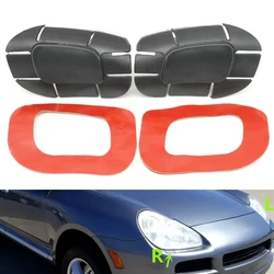 For Porsche Cayenne 9PA 2003-2006 Front Headlight Washer Nozzle Jet Trim Cover Set