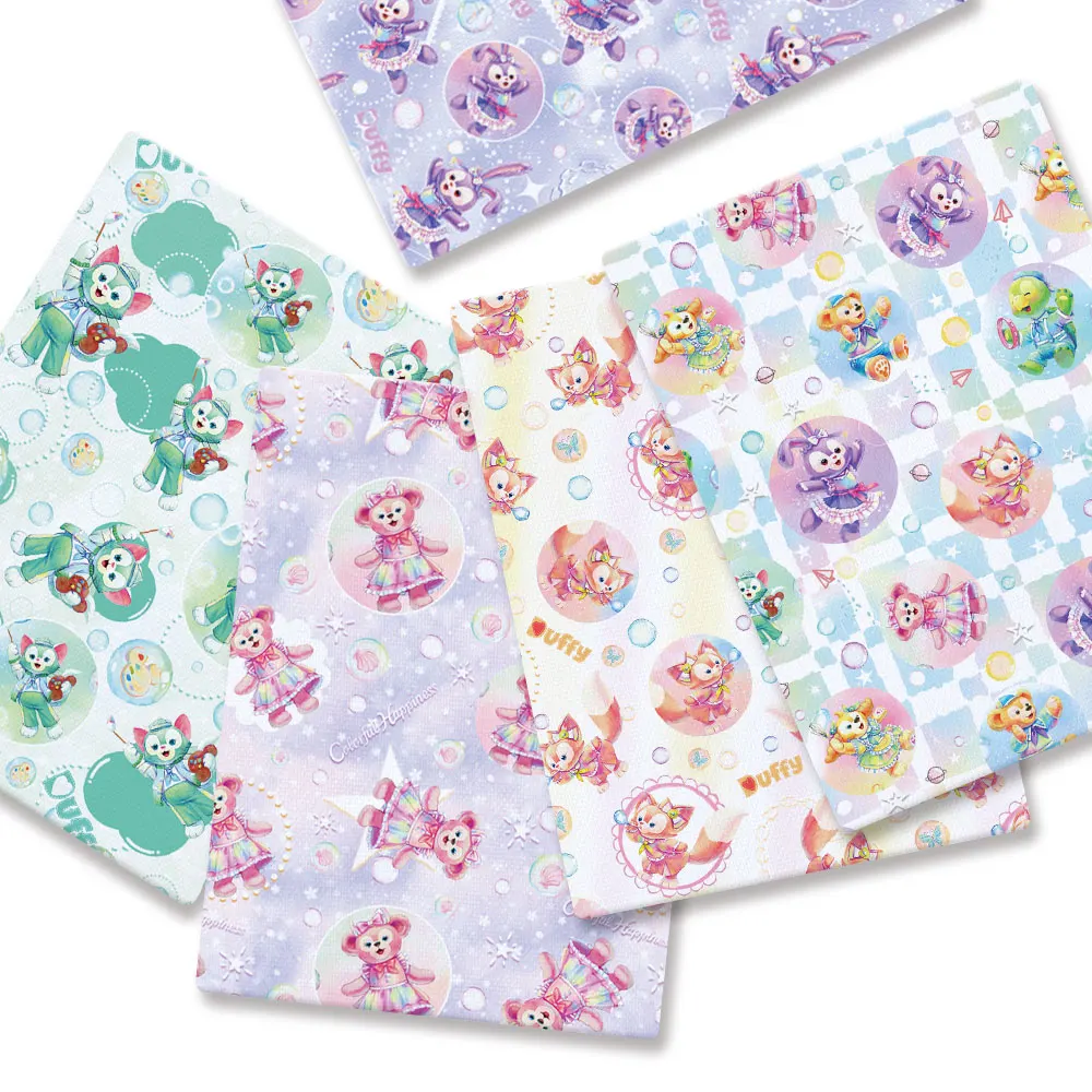 

Ткань Disney 140x50 см, хлопковая ткань с героями мультфильмов, лоскутная ткань, детский домашний текстиль, шитье, кукольное платье, занавеска, полиэфирная хлопковая ткань