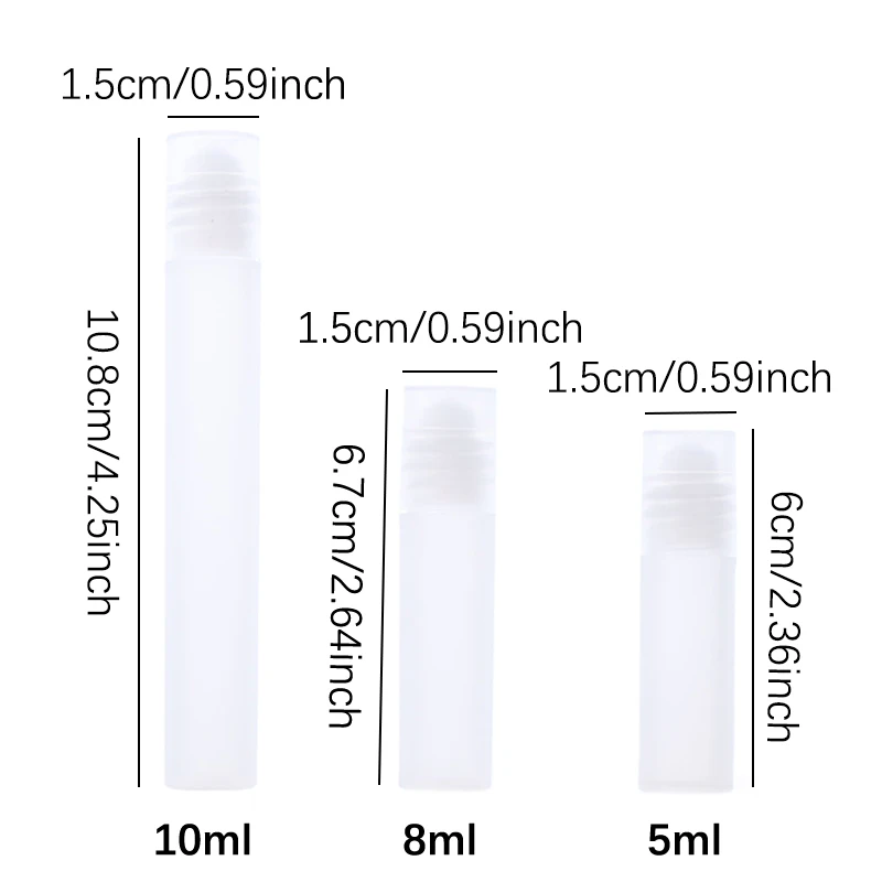 空のフレグランスローラー,ステンレスボトル,詰め替えボトルホルダー,液体オイル,ボール,5,8,10ml