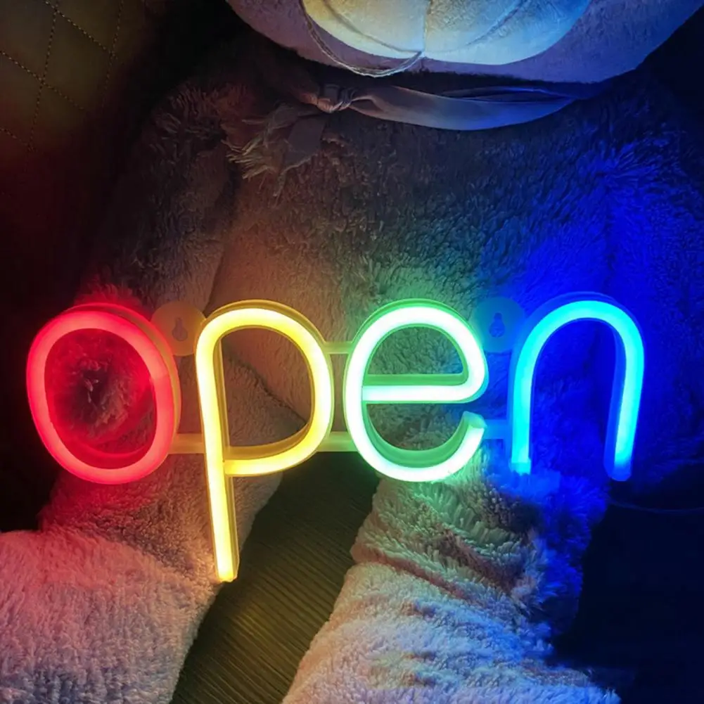 

Multi-use OPEN Neon Sign Battery-operated Decorative Energy-saving Wall Hanging Coffee Shop Display Pub Lamp Neon Sign