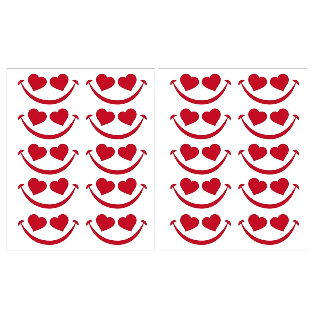 

10pcs Creative Mask Stickers Residue-Free Waterproof Disposable Laptop Suitcase Decals Easy Apply Fashion Design