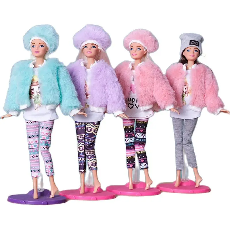 Winter coat For Barbie Clothes 1/6 Doll accessories uniform Outfit fashion Clothing costume girl gift