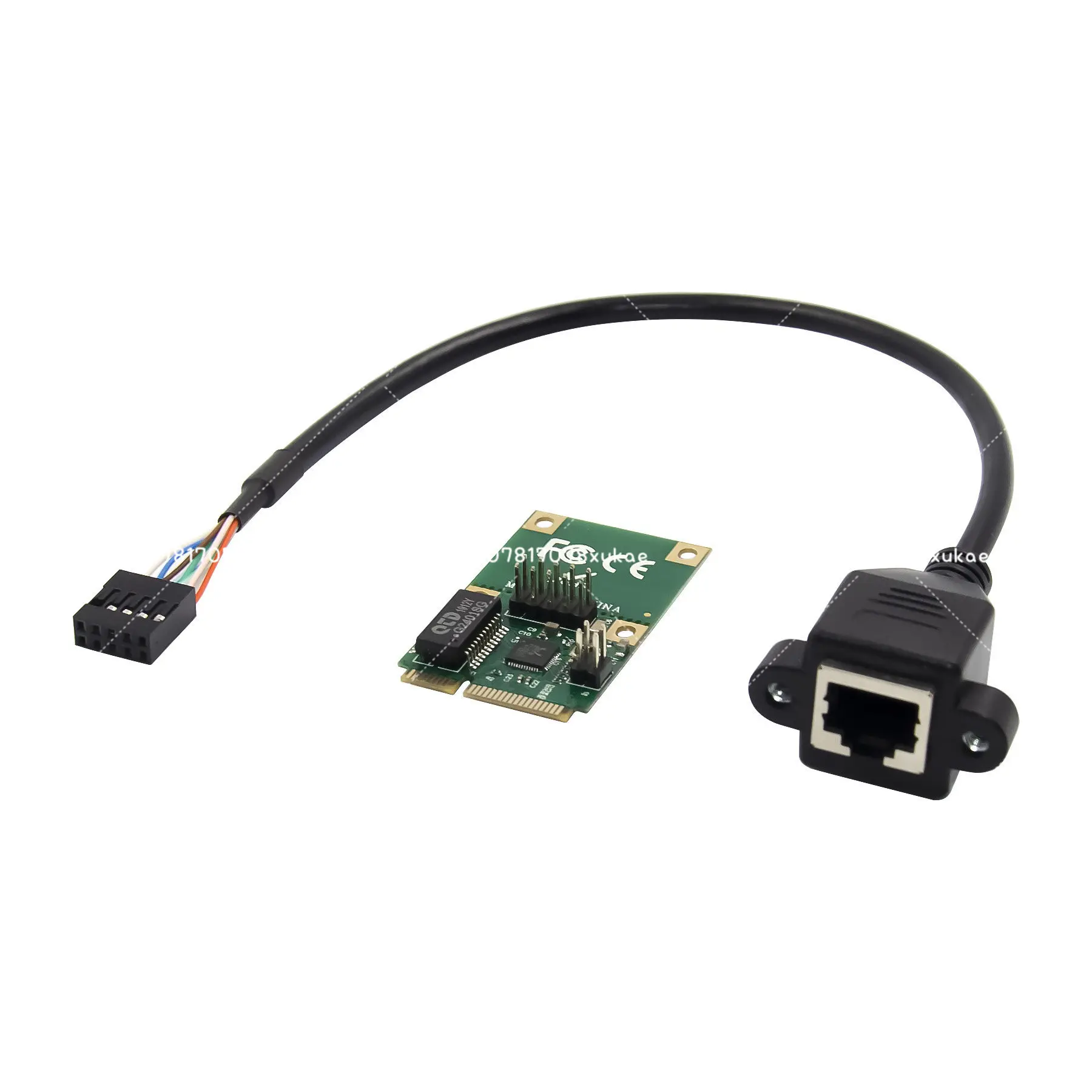 Mini PCIe MPCIE To RJ45 1000M Gigabit Network Interface Card 8111F Chip, Support Aikuai
