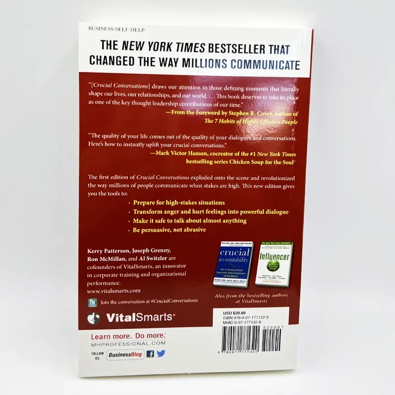 Crucial Conversations Tools for Talking When Stakes Are High Third Edition Communication Challenges Book Paperback