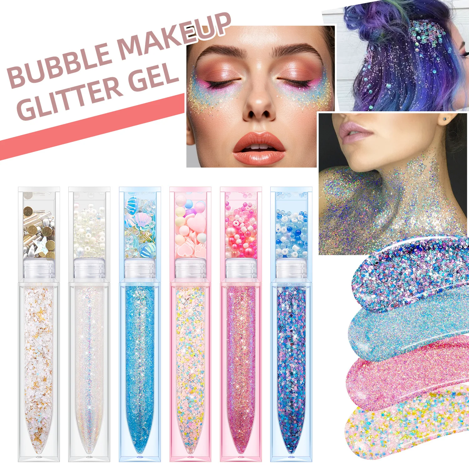 

2025 No Logo Chameleon Liquid Glitter Eyeshadow Body Glitter Holographic Metal Duo-chrome Face Eye Makeup Glitter Gel
