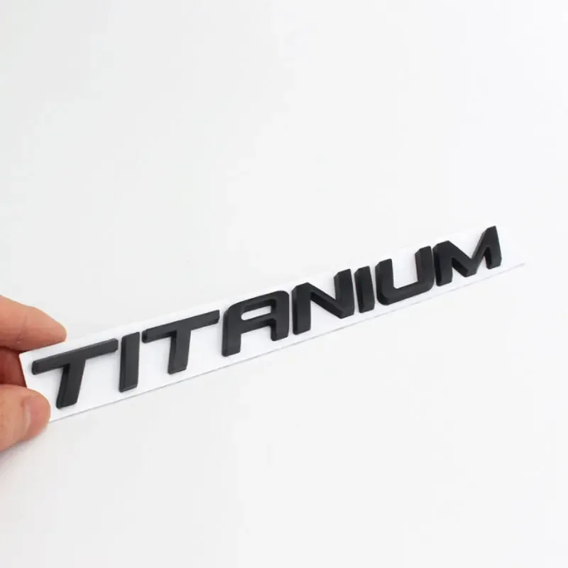 TITANIUM original letter logo car stickers for Fo rd Sharp tail box modification royal top standard accessories decals universal