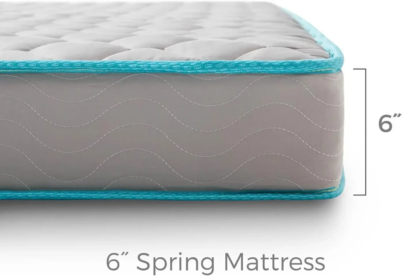 6 Inch Mattress Firm Feel Bonnell Spring with Foam Layer Mattress in a Box Youth or Kids Bed - Guest Bedroom