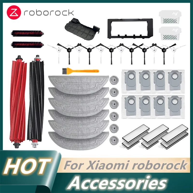 

For Roborock S8 MaxV Ultra G20s robot Vacuum Cleaner Accessories mop Choth vacuum bags Side Brush Filter Replaceable Spare Parts