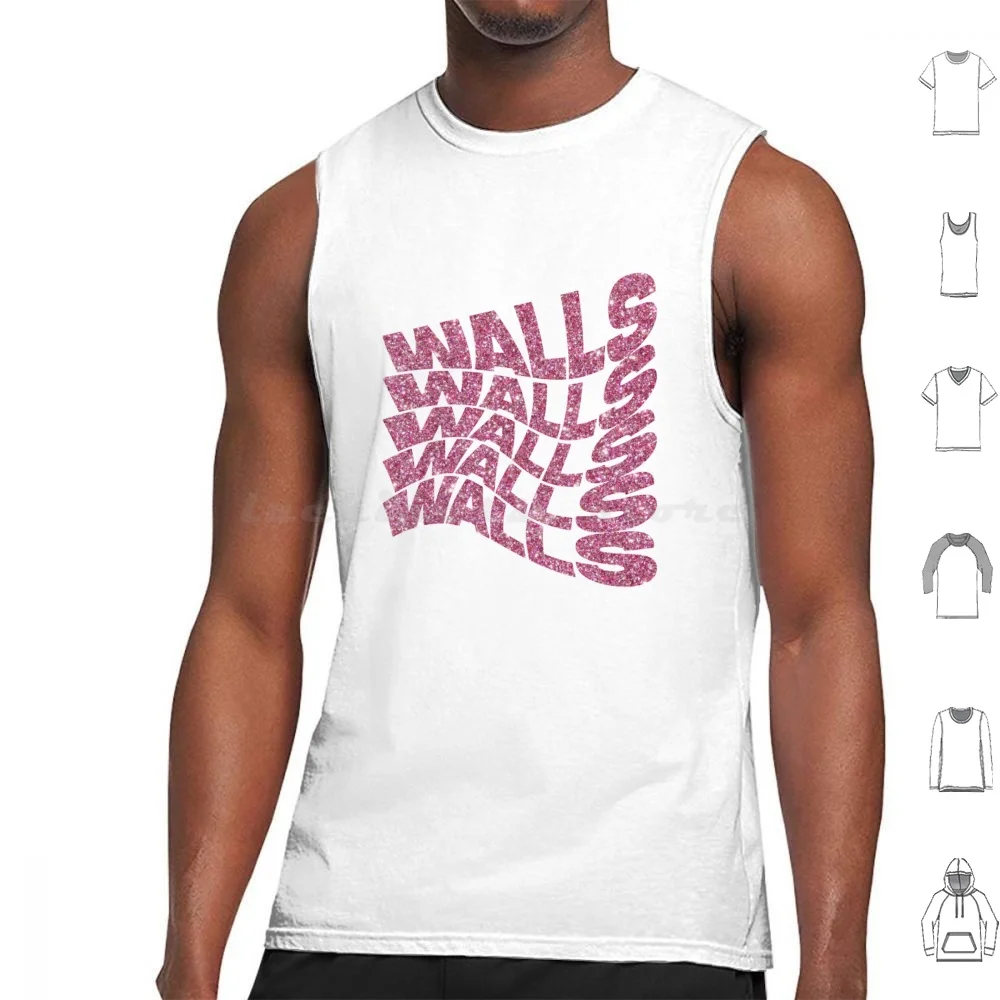 Walls Glitter Tank Tops Print Cotton Walls Louis Walls Louis Walls 1D 1D Louis 1D Louis Face Face Face Louis The