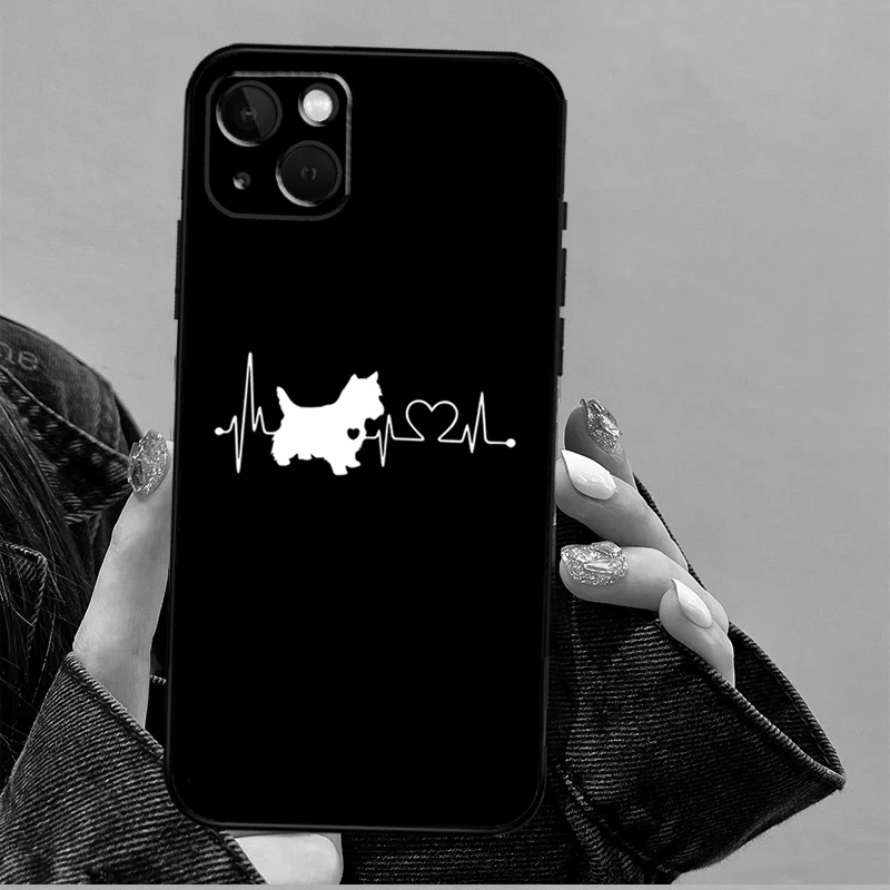 West Highland Terrier Westie Funda For iPhone 15 16 Pro Max 12 13 Mini 11 14 Pro Max XS X XR 15 16 Plus Case