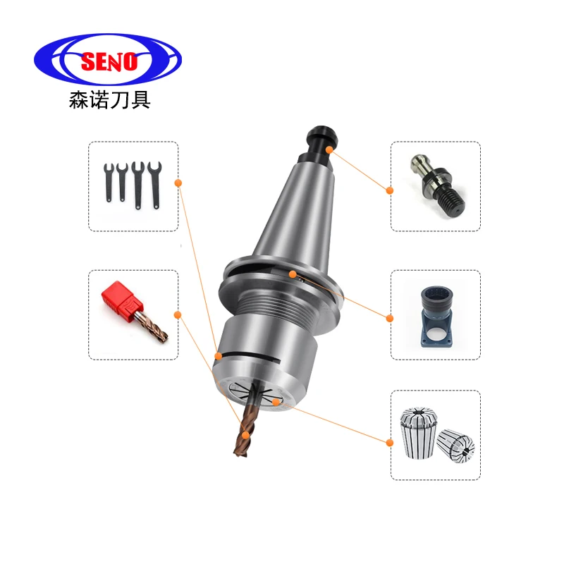 Precision 0.002 ISO10 ISO20 ISO25 ISO30 ER11 ER16 ER20 ER32 SK10 tool holder iso er tool holder g2.5 30000~50000rpm + Pull Stud