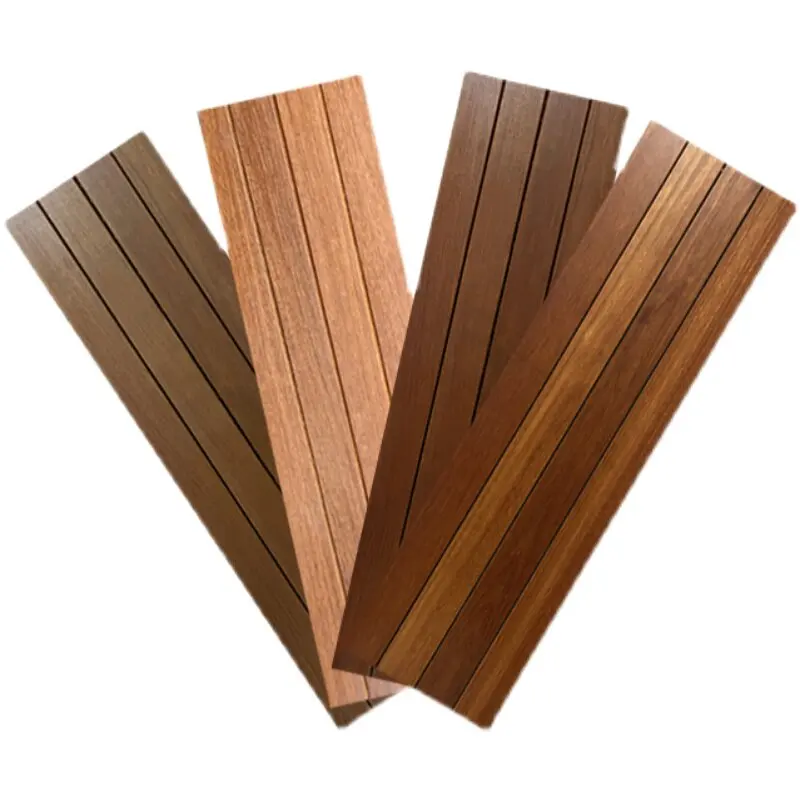 Balcony raised solid wood floor, sun room, garden densely raised, sun protection,anti-corrosion wood waterproof self-paved floor