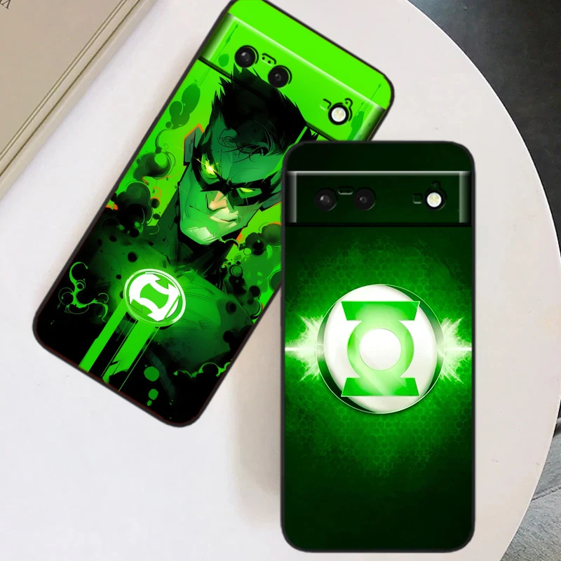 G-Greens L-Lanterns F-Flashs Cool For Google Pixel 9 8 7A 7 6A 6 5A 5 4 4A XL 5G Black Silicon Shockproof Shell TPU Phone Case