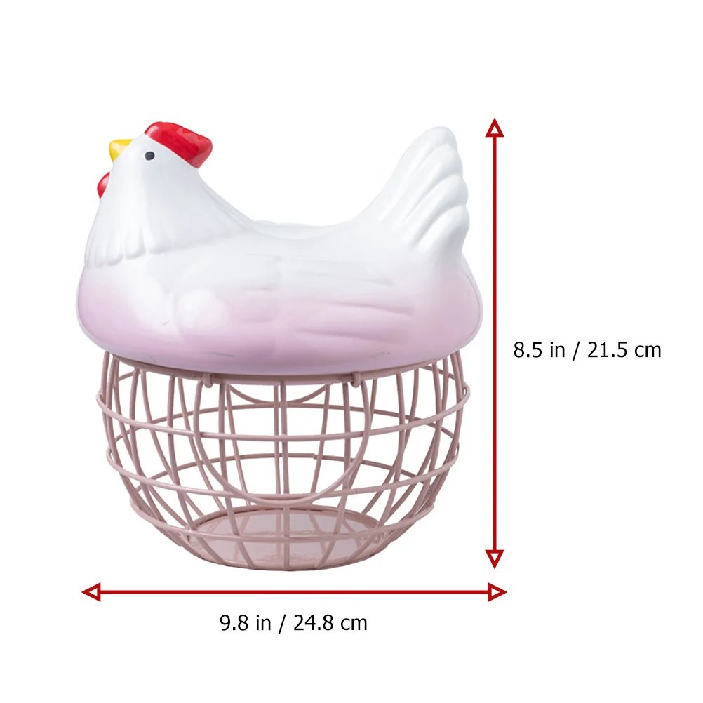 

1Pcs Creative Hen Shape Basket Large Capacity Kitchen Storage for Eggs Fruits Egg Basket Food Storage Container