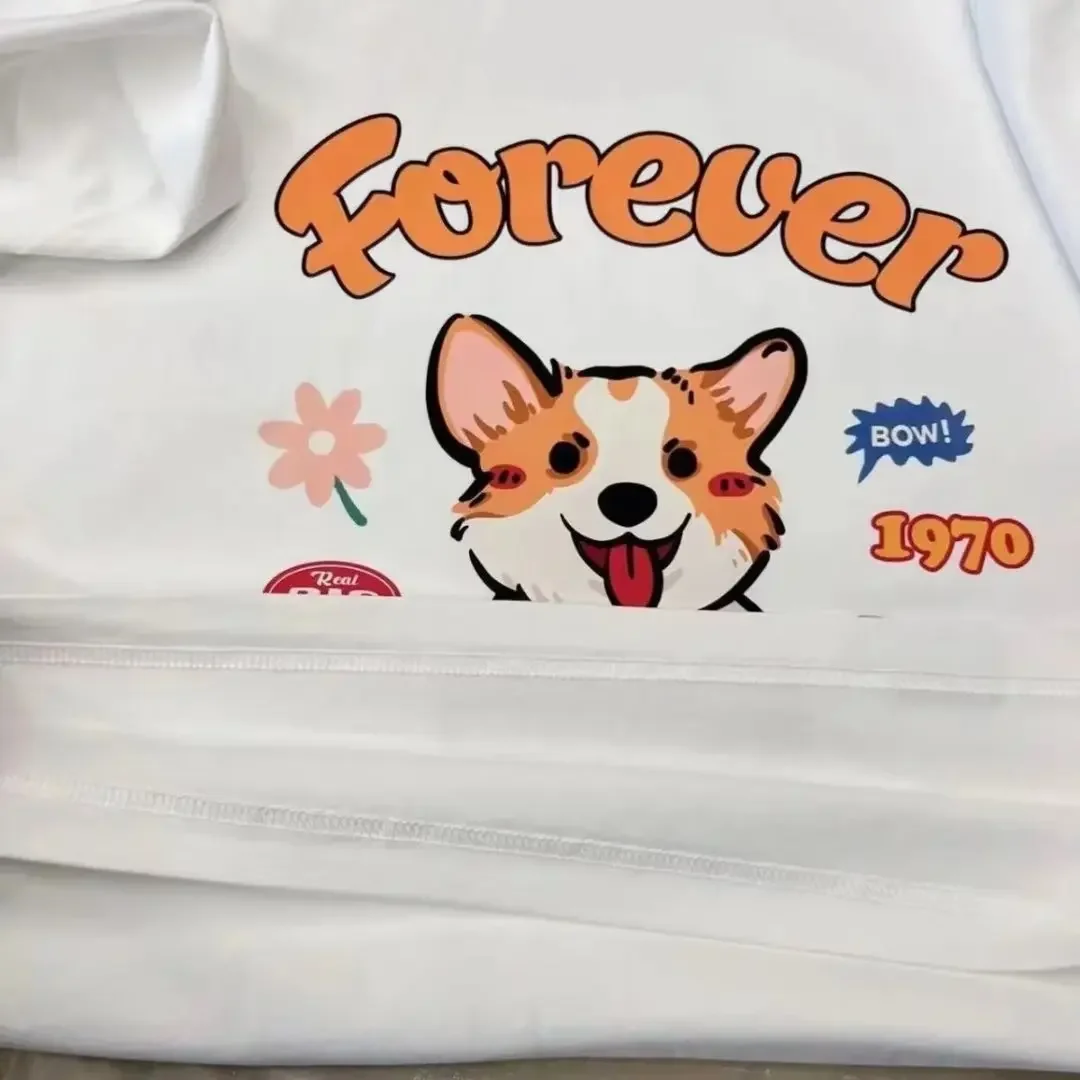 Printed Female T-shirt Ins Fashion Trend Tshirt Japanese Round Neck Summer Youth Popular New T Shirt Women's Tops Clothing Y2k