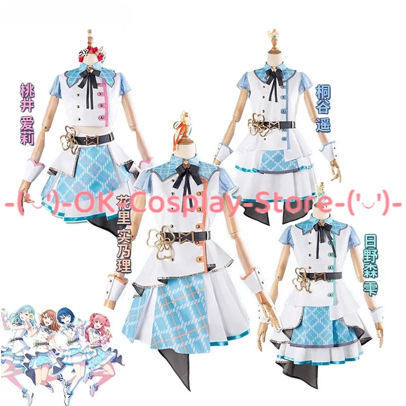 

Hinomori Shizuku Hanasato Minori Kiritani Haruka Momoi Airi Cosplay Costumes Party Dress Halloween Uniforms Custom Made